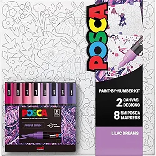 POSCA&reg; Paint by Number Canvas Kit
