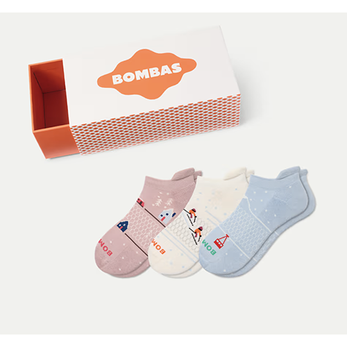Women's Holiday Ankle Sock 3-Pack Gift Box