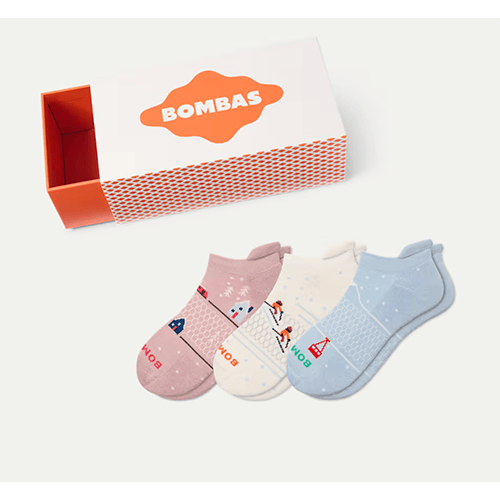 Women's Holiday Ankle Sock 3-Pack Gift Box