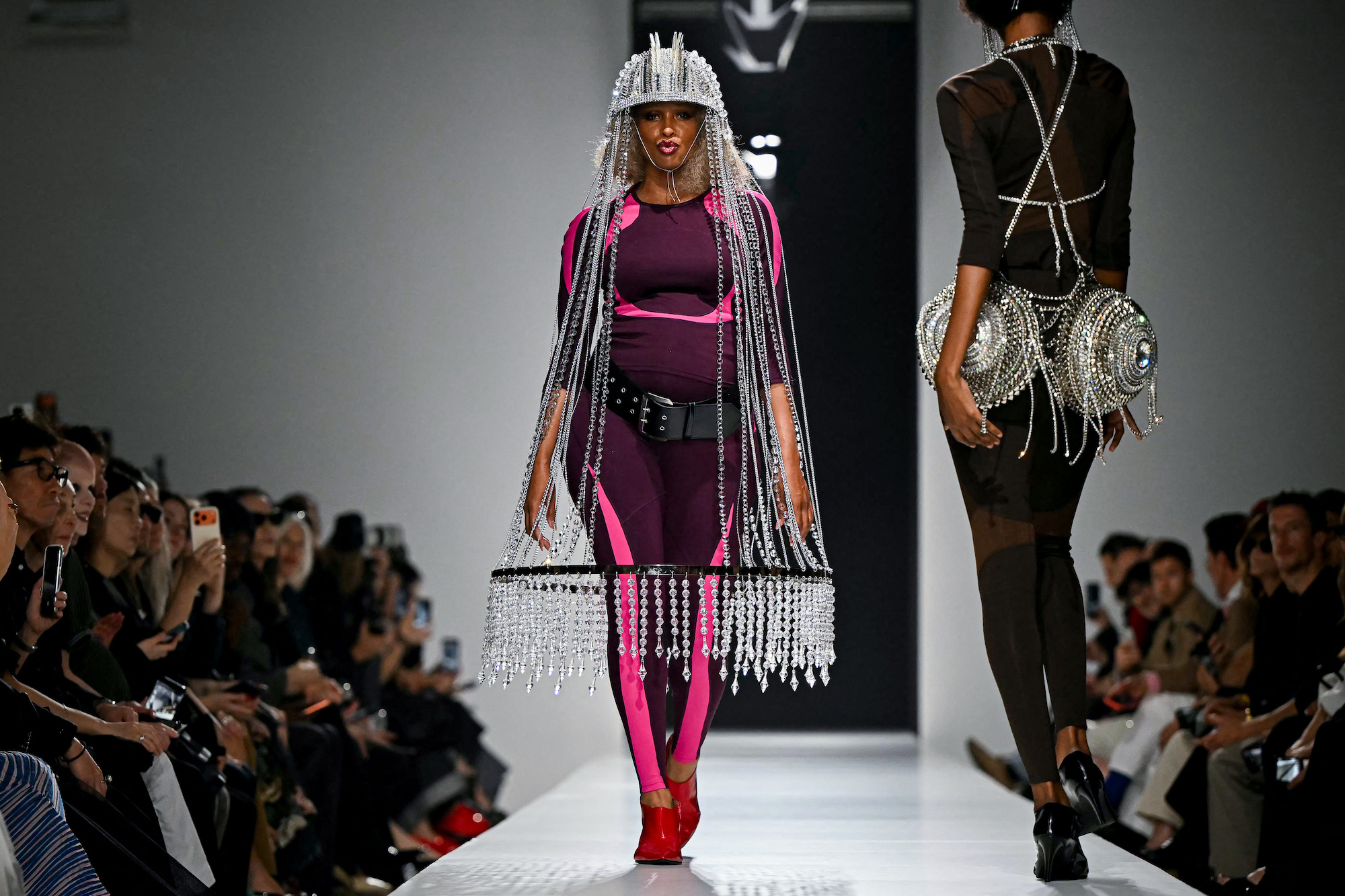 New Photo - Pregnant Ciara Commands Paris Fashion Week Runway in Bump-Baring Look