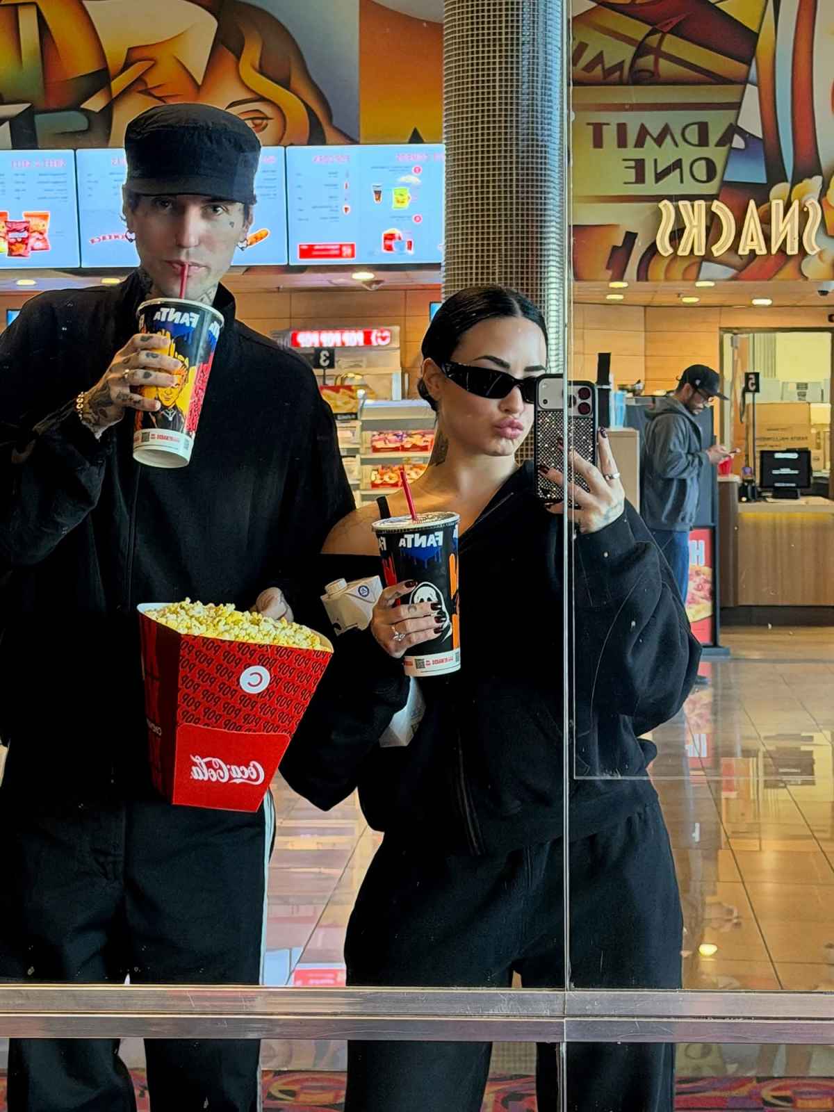 Demi Lovato They Hit Up the Movie Concession Stand Just Like Us