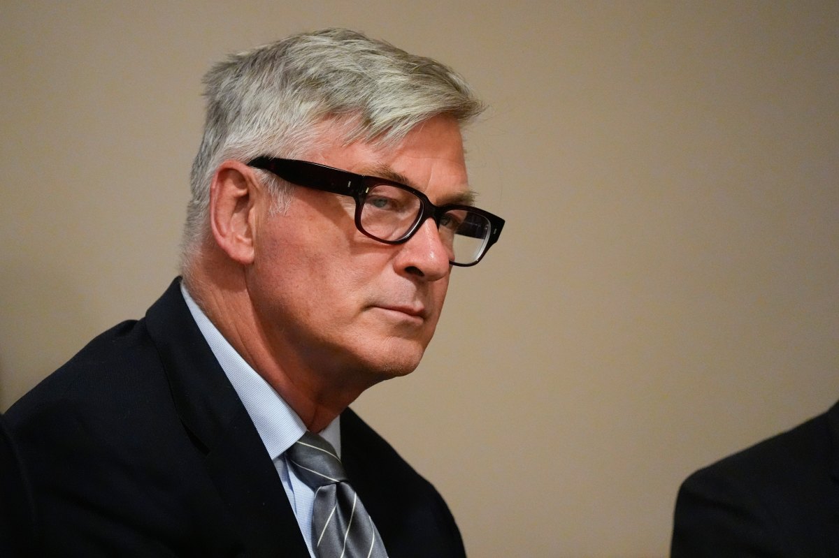 Alec Baldwin in court.