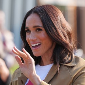 Meghan, Duchess of Sussex, takes part in the Scar Tree Walk on day three of the royal trip on April 16, 2026 in Melbourne, Australia. The Scar Tree Walk is a journey connecting traditional and contemporary Aboriginal cultures and histories of the Kulin Nation. The Duke and Duchess of Sussex are on a four-day visit to Australia, with engagements across Melbourne, Canberra and Sydney.
