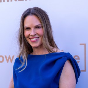 Actress Hilary Swank attends the EWG's 16th Annual Earth Day Dinner at the Skirball Cultural Center on April 22, 2026 in Los Angeles, California.