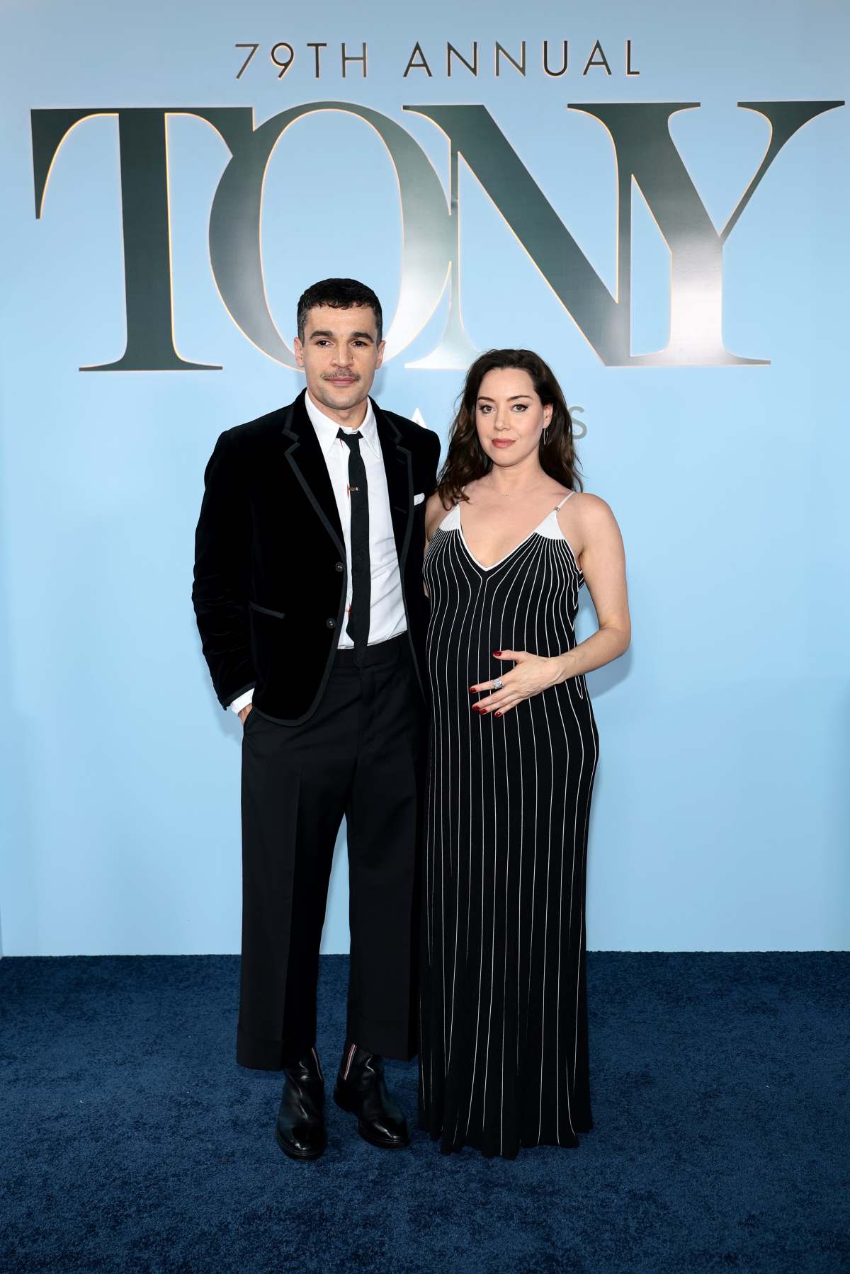 Aubrey Plaza Supports Christopher Abbott at East of Eden Premiere