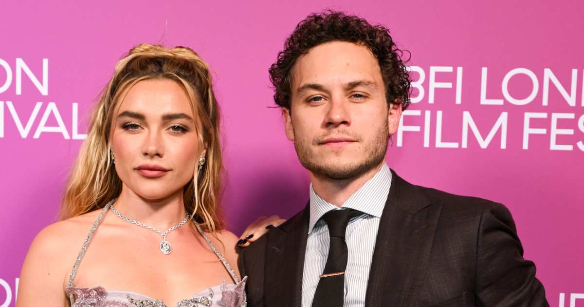 Florence Pugh and Finn Cole on the red carpet