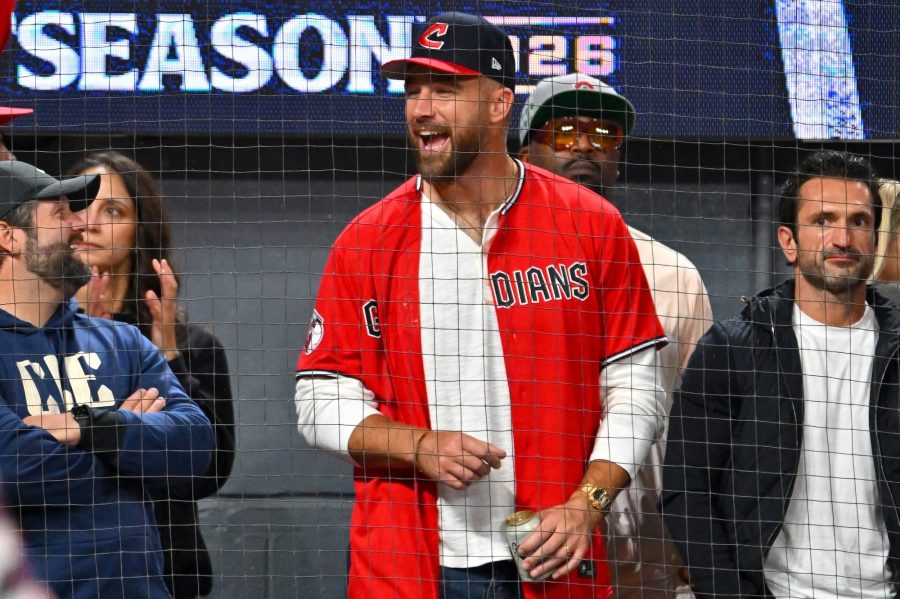 Travis Kelce Rocks Cleveland Guardians Gear While Cheering on Team