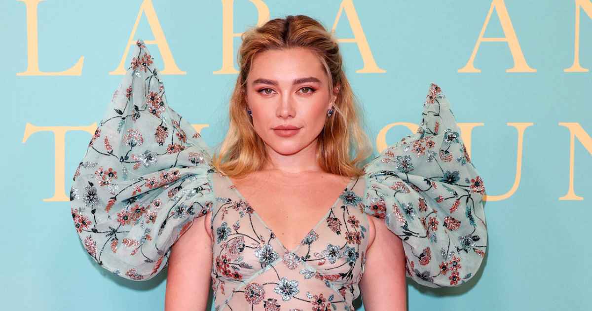 Florence Pugh Stuns in Floral Naked Dress as She Steps Out at ‘Klara and the Sun’ London Premiere