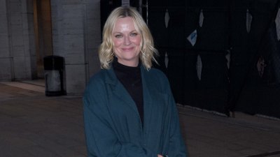 Amy Poehler is seen on October 19, 2026 in New York City.
