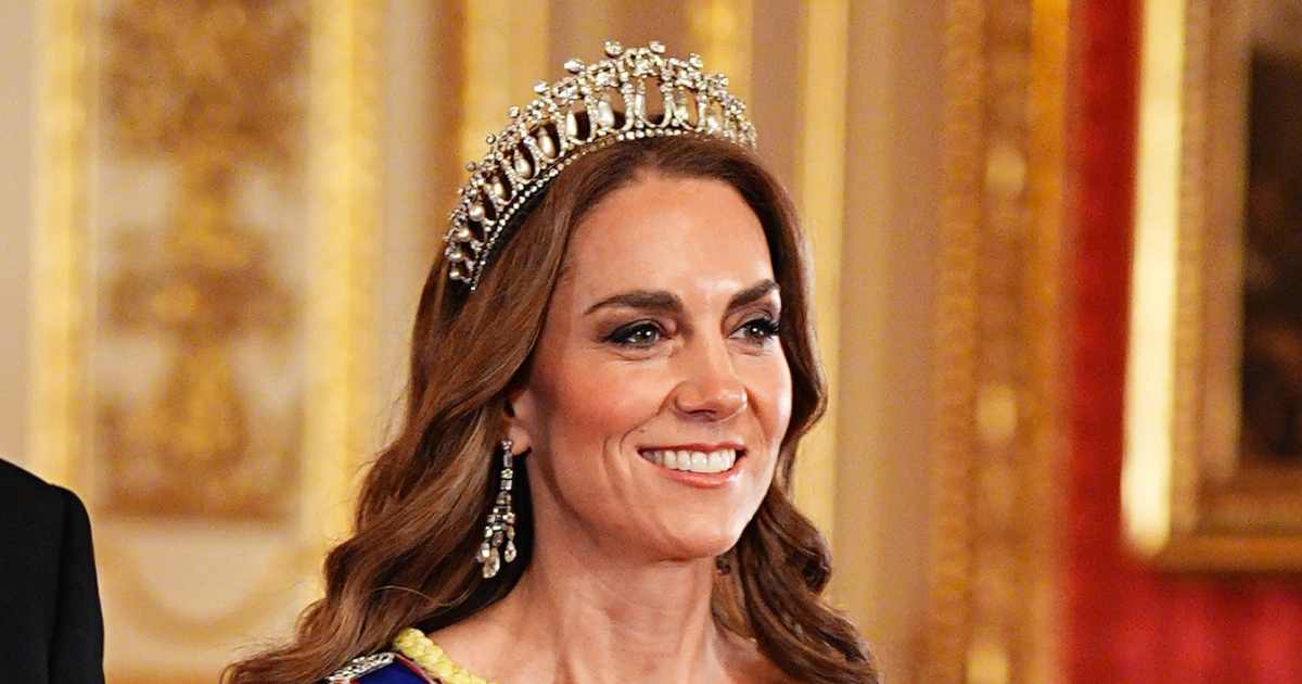 Kate Middleton Pairs $135 Million Tiara With Yellow Gown for State Banquet