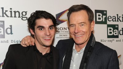 GettyImages-452012513 Breaking Bad Cast Pays Tribute to Late Costar RJ Mitte Bryan Cranston Aaron Paul More