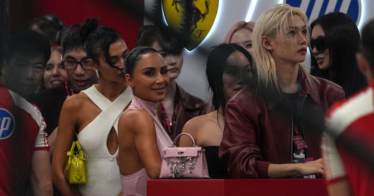Kim Kardashian Goes Glam in Pink for F1 Singapore Grand Prix Qualifiers Amid Lewis Hamilton Romance Kim Kardashian Goes Glam in Pink for F1 Singapore Grand Prix Qualifiers Amid Lewis Hamilton Romance