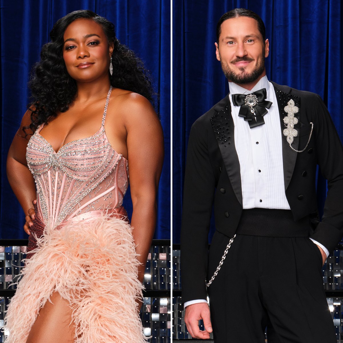 Dancing With the Stars' Tatyana Ali Subtly Reacts to Val Chmerkovskiy Threatening Carrie Ann Inaba