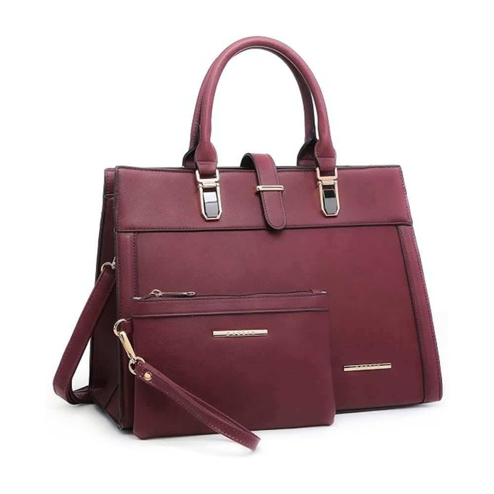 Dasein Belted Top Handle Satchel Bag