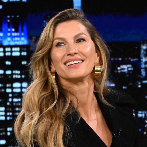 THE TONIGHT SHOW STARRING JIMMY FALLON -- Episode 1945 -- Pictured: Model Gisele Bündchen during an interview on Thursday, March 21, 2024 -- (Photo by: Todd Owyoung/NBC via Getty Images)