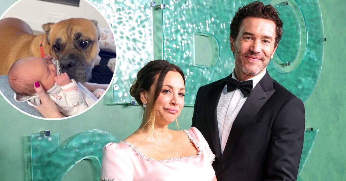 Kaley Cuoco Shares Sweet Video of Newborn Daughter Meeting Dog: ‘They Are Part of the Family Too’ Kaley Cuoco Shares Sweet Video of Newborn Daughter Meeting Dog: ‘They Are Part of the Family Too’