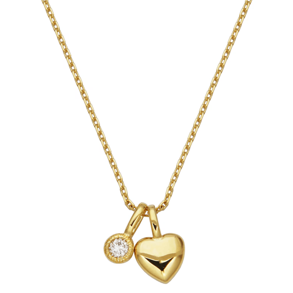 Kay Jewelers Rocksbox Lab-Grown Diamond Charm & Heart Necklace