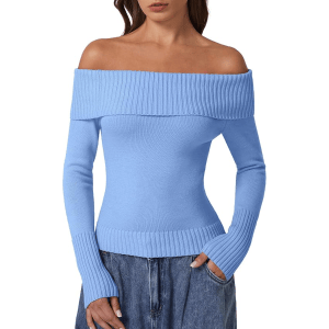 Sydney Sweeneys Baby Blue Sweater Is Falls Prettiest Twist