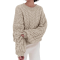 PRETTYGARDEN Womens Sweaters Fall 2026 Cable Knit Long Sleeve Crewneck Oversized Sweater Chunky Pullover Loose Outfits