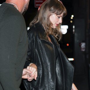 Taylor Swift and Jessica Biel leather jackets