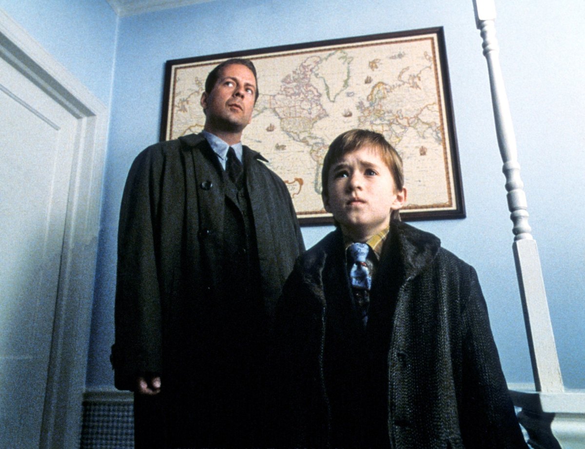 Bruce Willis and Haley Joel Osment in The Sixth Sense
