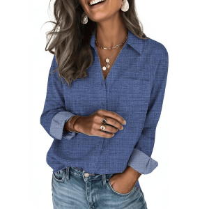 Zeagoo Blouses for Women Long Sleeve Dressy Casual Button Down Shirts