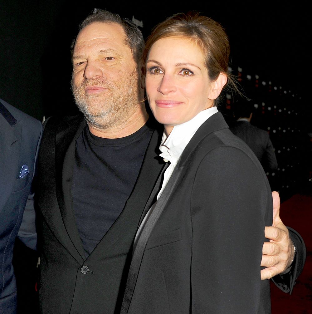 Harvey Weinstein and Julia Roberts
