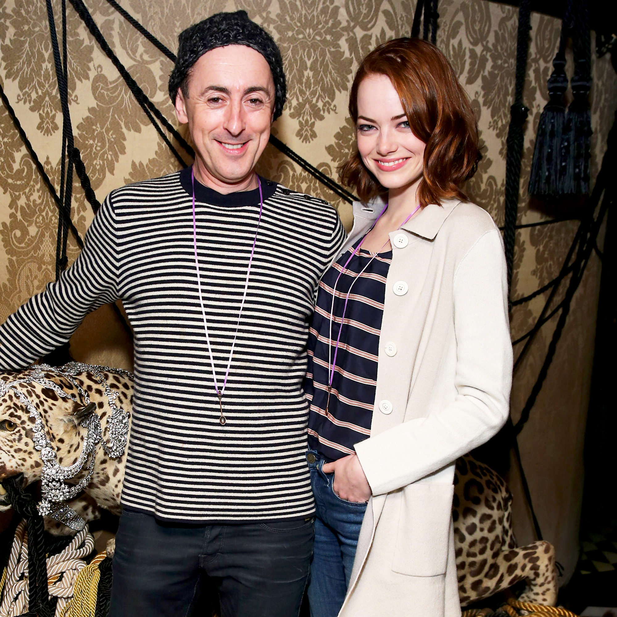 Emma Stone and Alan Cumming