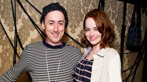 Emma Stone and Alan Cumming
