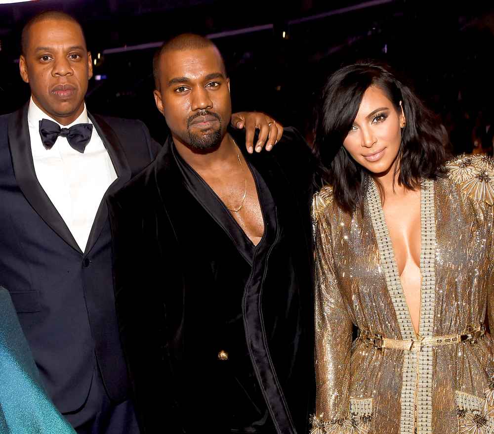 Jay Z, Kanye West and Kim Kardashian