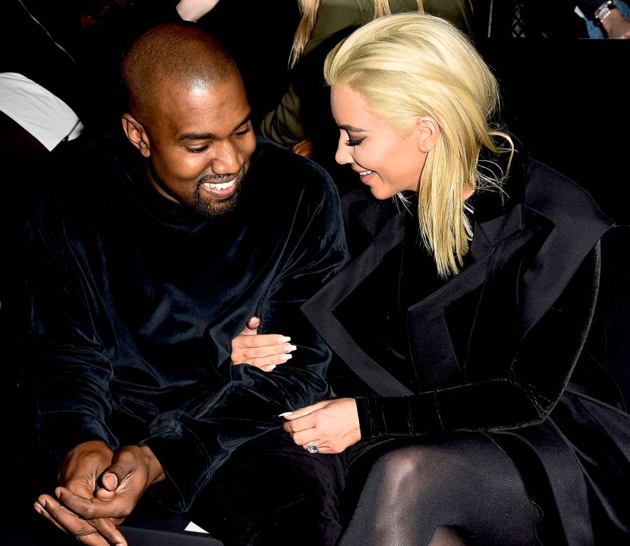 Kanye West and Kim Kardashian