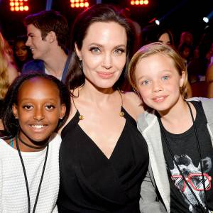 Angelina Jolie, Zahara and Shiloh