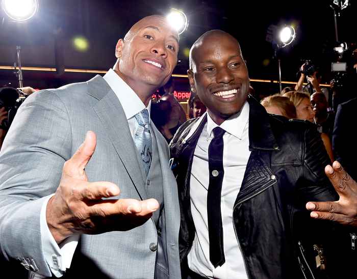 Dwayne 'The Rock' Johnson and Tyrese Gibson