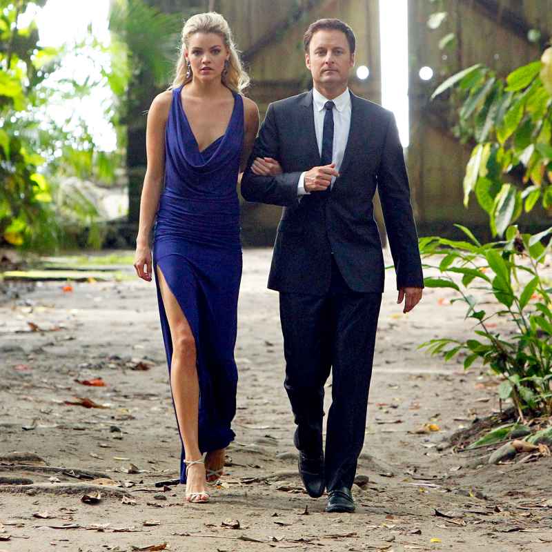 Nikki Ferrell and Chris Harrison