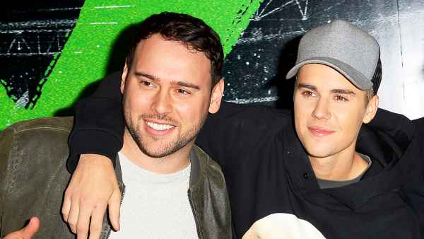 Scooter Braun and Justin Bieber