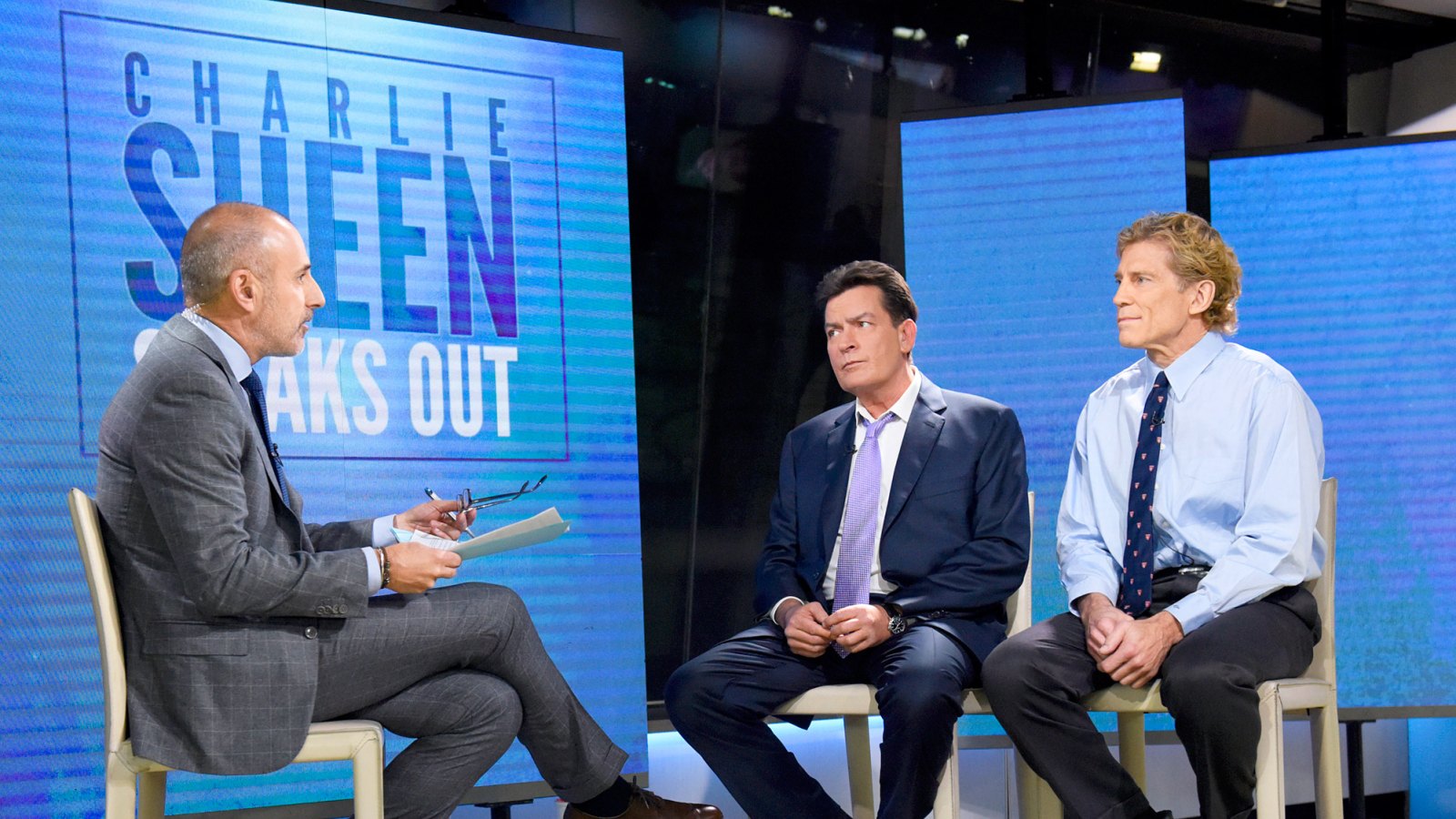 Matt Lauer, Charlie Sheen and Dr. Robert Huizenga