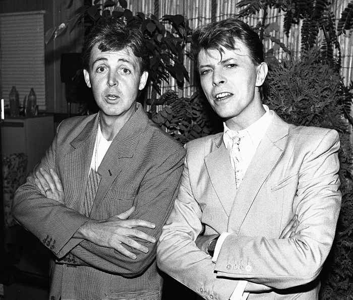 Paul McCartney and David Bowie
