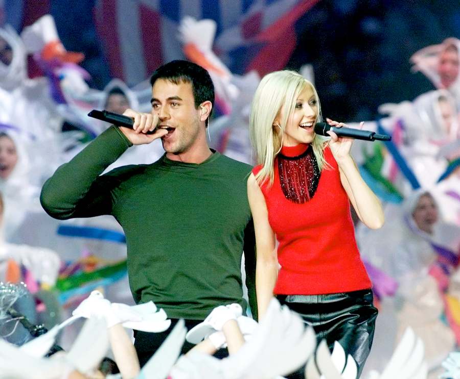 Enrique Iglesias and Christina Aguilera