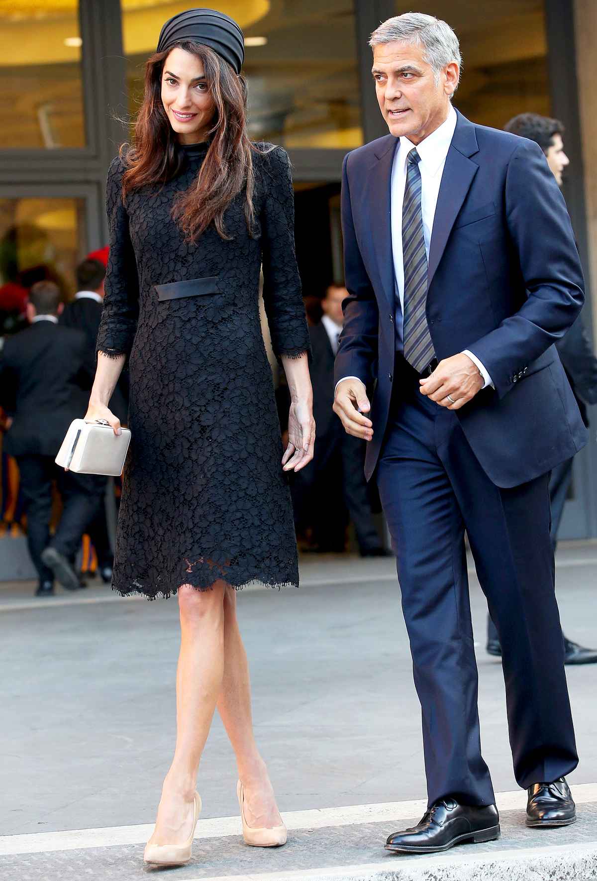 Back to serious business: Amal Clooney returns to London
