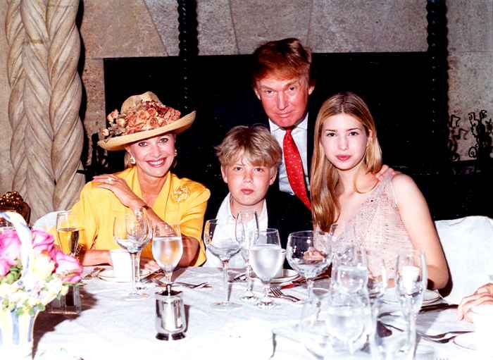 Ivana Trump, Eric Trump, Donald Trump and Ivanka Trump
