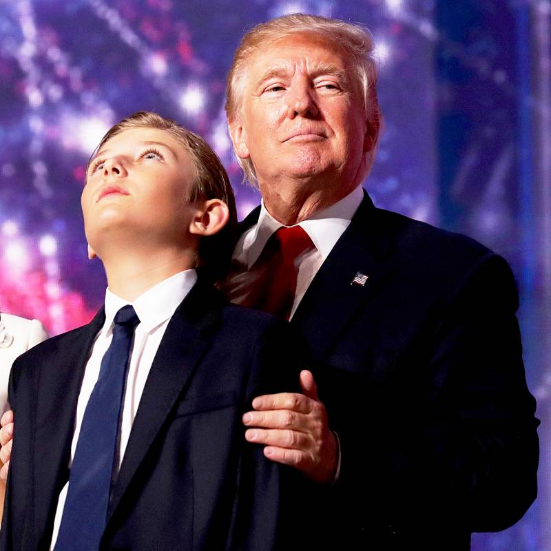 Barron Trump and Donald Trump