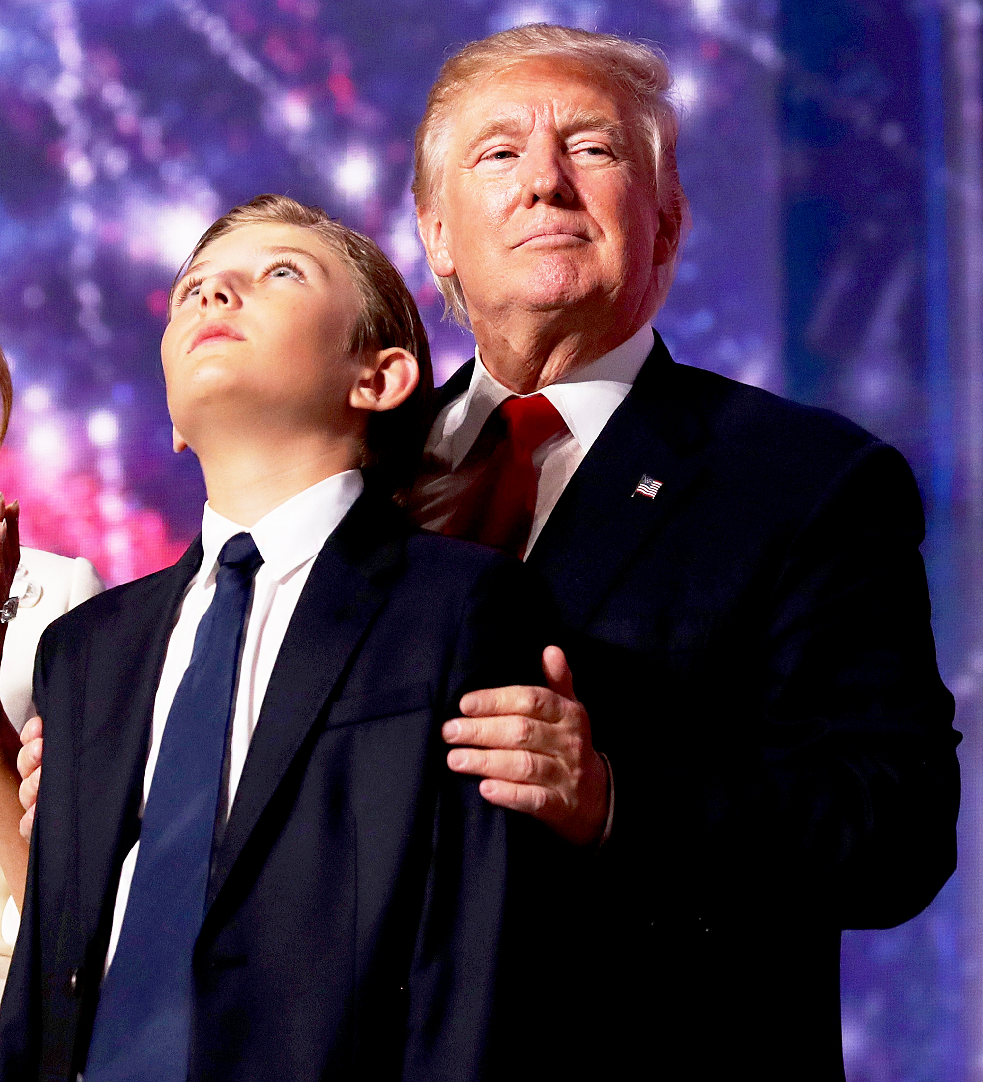 Barron Trump and Donald Trump