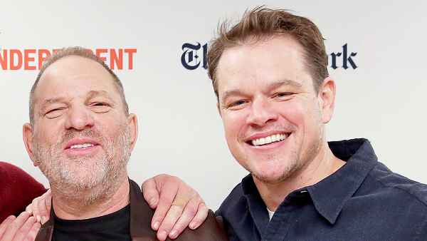 Harvey Weinstein and Matt Damon