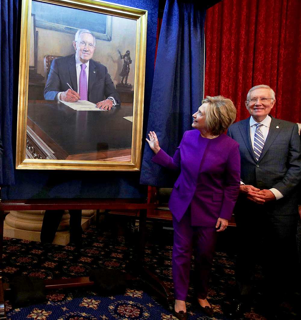 Hillary Clinton and Harry Reid
