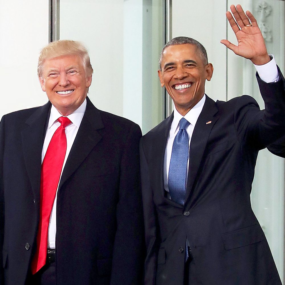 Donald Trump and Barack Obama