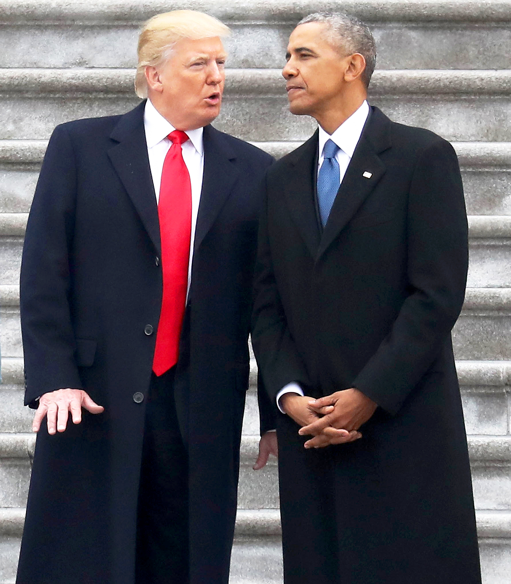Donald Trump and Barack Obama