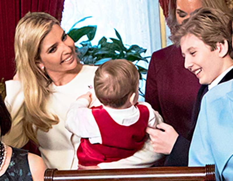 Ivanka Trump, and Barron Trump