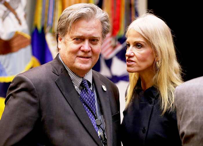 Steve Bannon and Kellyanne Conway