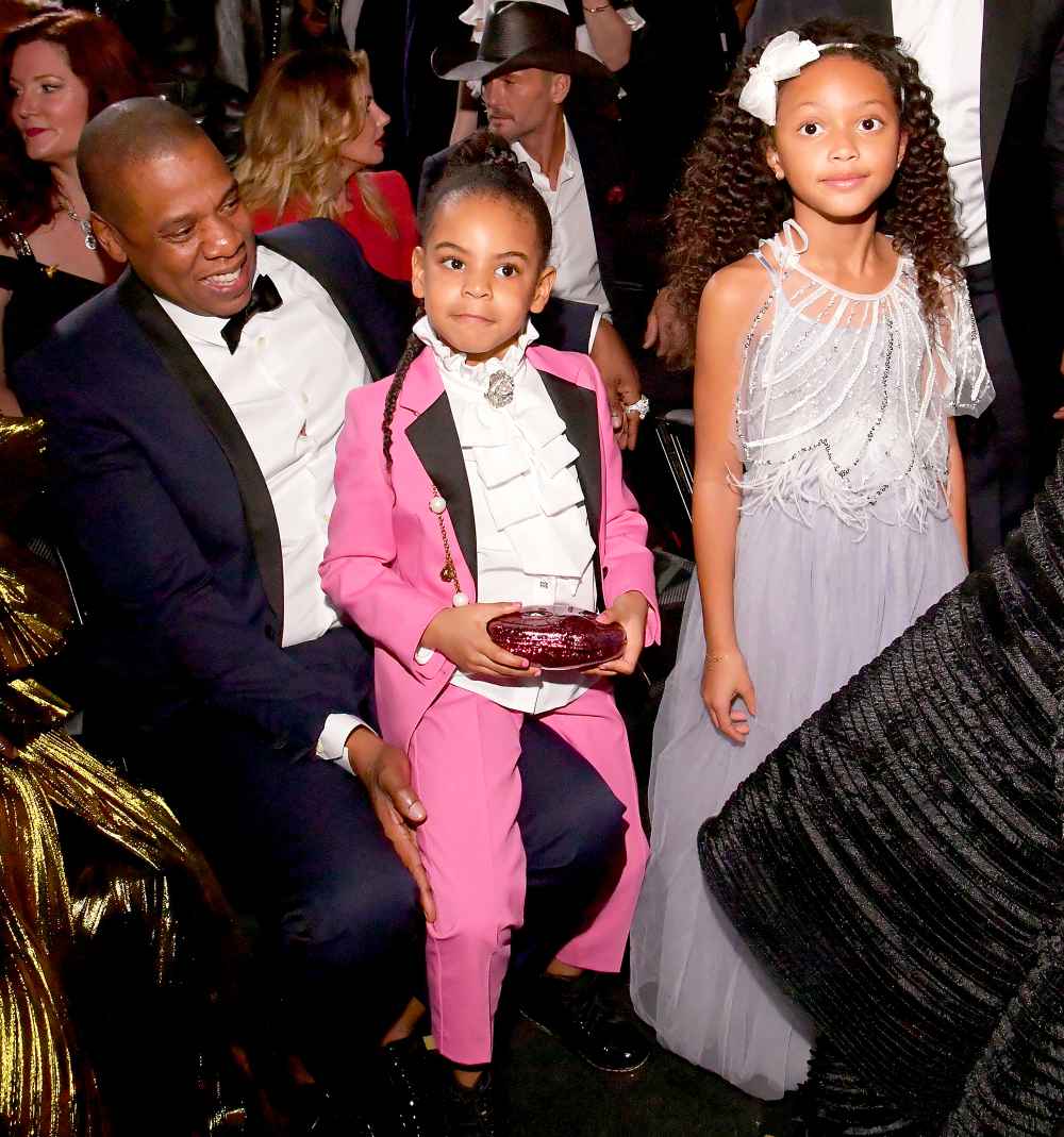 Jay Z, Blue Ivy Carter and Madison Brown