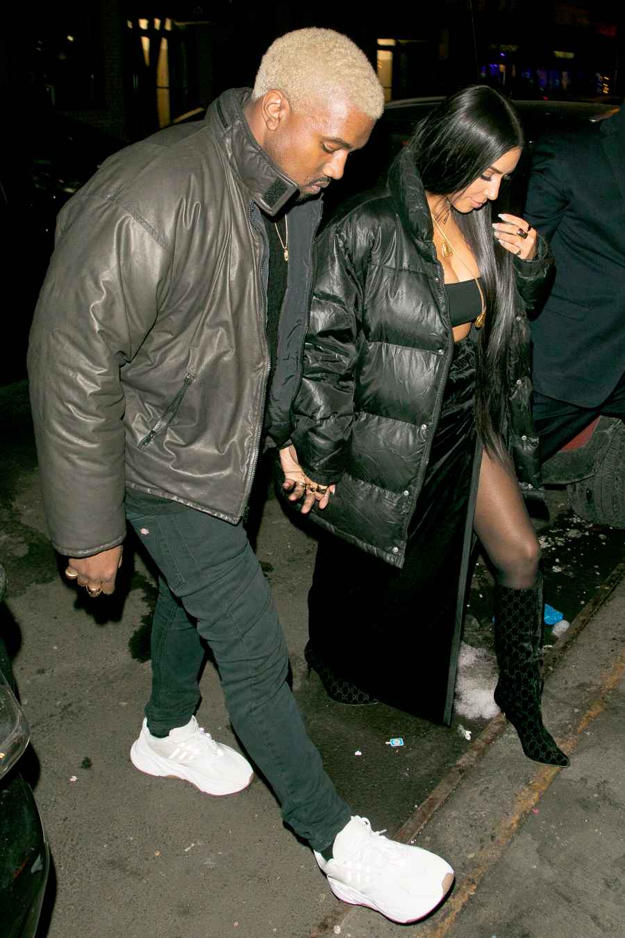 Kanye West and Kim Kardashian